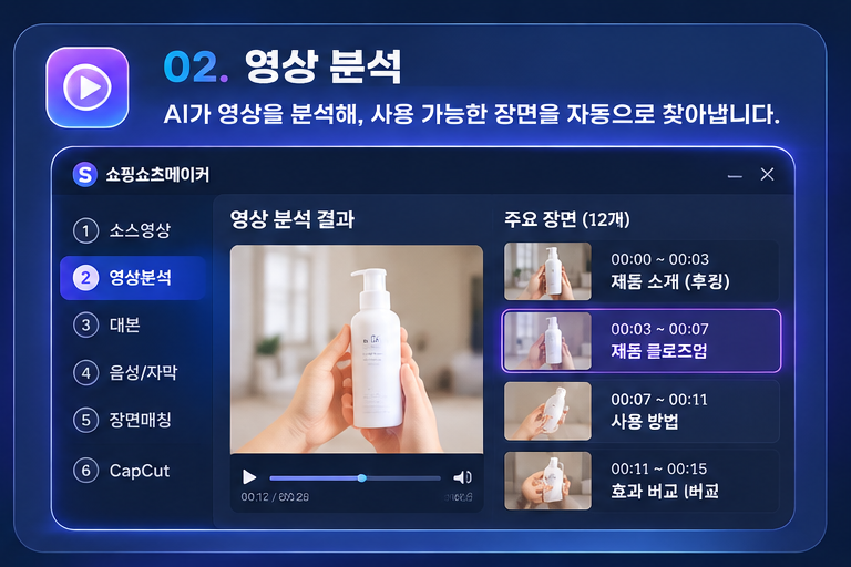 VIDEO ANALYSIS 소개 이미지
